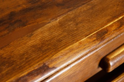 vintage oak plan chest